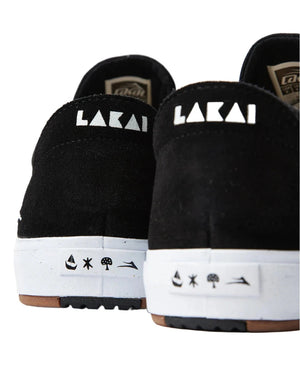 LAKAI Wilkins Skate Shoes Black Suede Men's Skate Shoes Lakai 