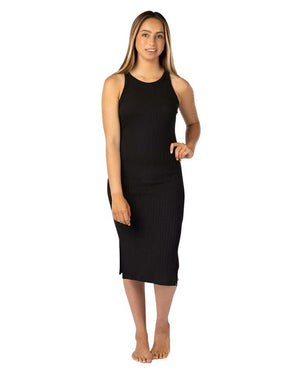 RIPCURL Women's Premium Rib Racer Dress Black Women's Dresses Rip Curl 