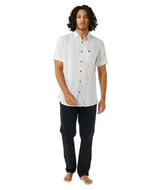 RIP CURL Party Pack Short Sleeve Button Up White Men's Short Sleeve Button Up Shirts Rip Curl 