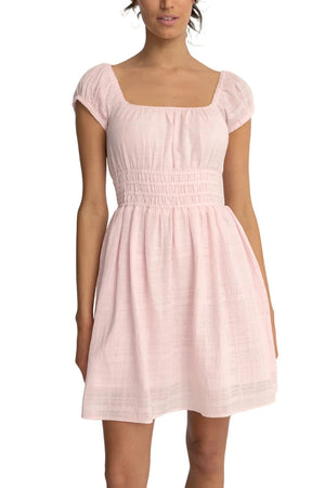 RHYTHM Women's Washed Out Cap Sleeve Dress Pink Women's Dresses Rhythm 