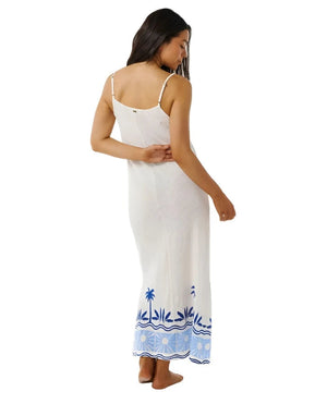 RIPCURL Women's Santorini Maxi Dress Blue Women's Dresses Rip Curl 