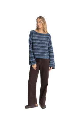 RHYTHM Women's Baklava Knit Sweater Navy Women's Sweaters Rhythm 