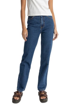 RHYTHM Dakota Straight Leg Jean Pants Dark Wash Women's Pants Rhythm 