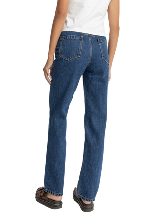 RHYTHM Dakota Straight Leg Jean Pants Dark Wash Women's Pants Rhythm 