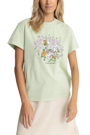 RHYTHM Women's Harmony Band T-Shirt Green Women's T-Shirts Rhythm 