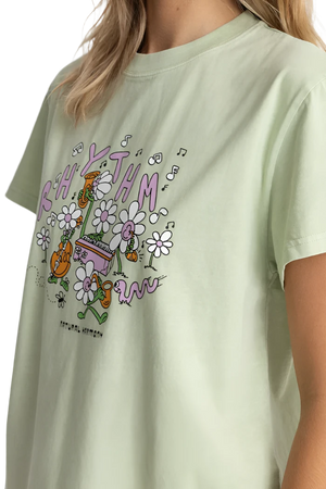 RHYTHM Women's Harmony Band T-Shirt Green Women's T-Shirts Rhythm 