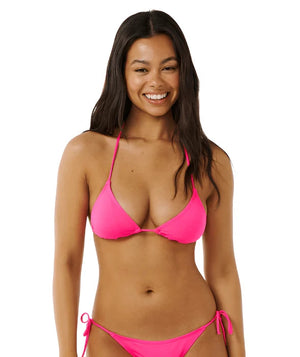 RIPCURL Women's Classic Surf Sliding Tri Bikini Top Hot Pink Women's Bikini Tops Rip Curl 