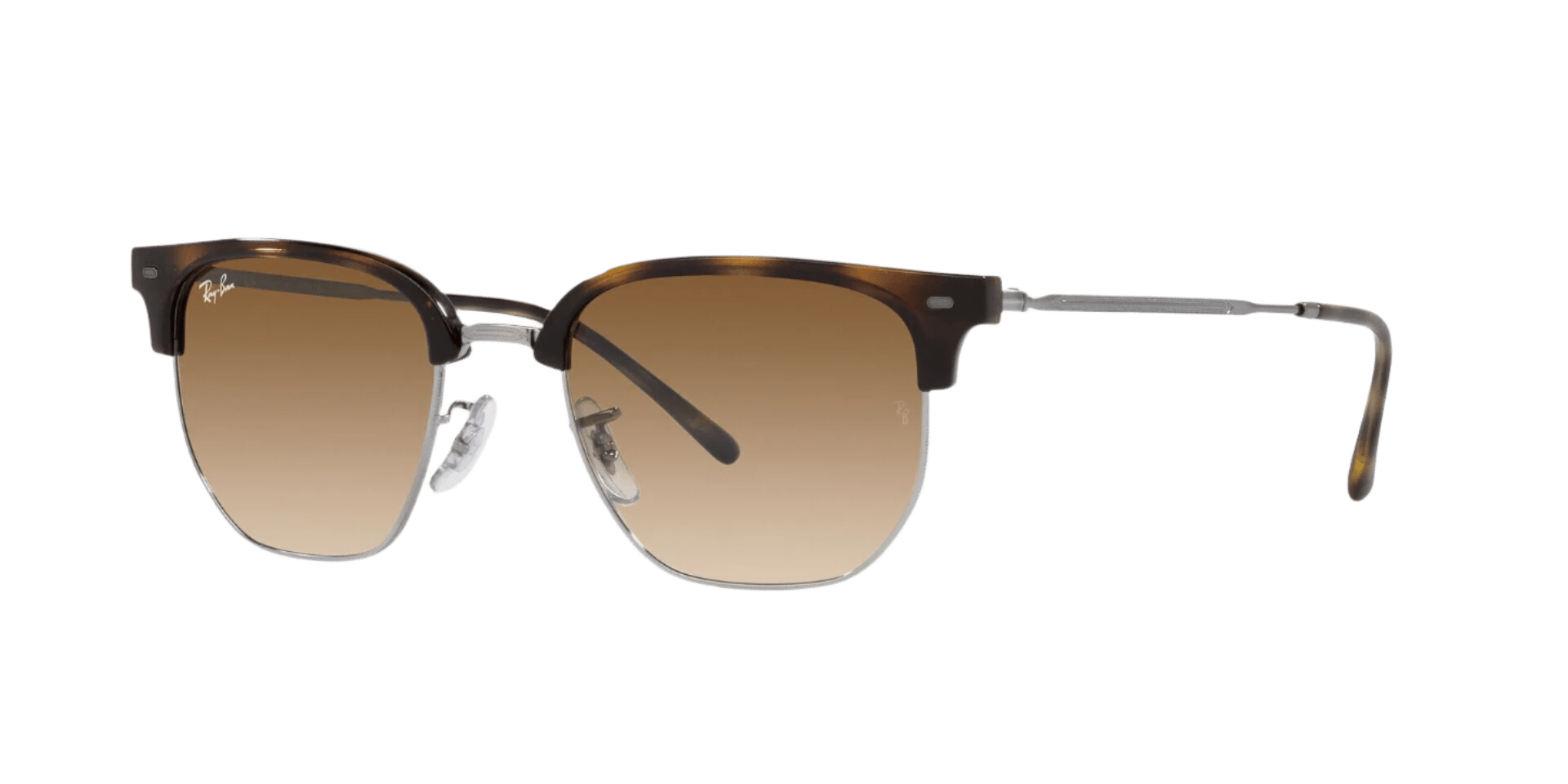 RAY-BAN New Clubmaster Polished Havana - Brown Sunglasses Sunglasses Ray-Ban 