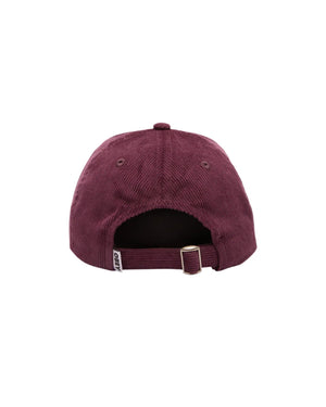 OBEY Lowercase Corduroy Strapback Hat Plum Perfect Men's Hats Obey 