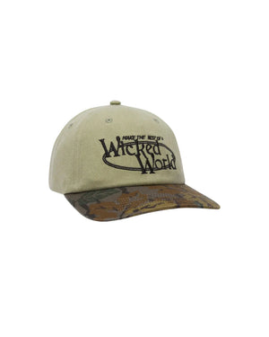 OBEY Pigment Wicked World Velcro Hat Pigment Khaki Men's Hats Obey 