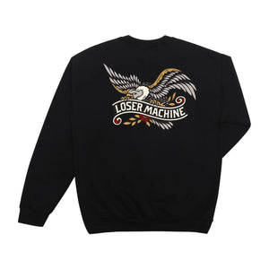 LOSER MACHINE Glory Bound Crew Sweatshirt Black Men's Crewnecks Loser Machine 