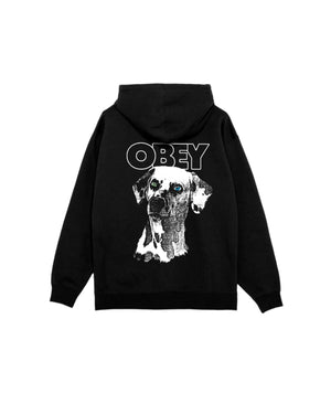 OBEY Dalmatian Pullover Hoodie Black Men's Pullover Hoodies Obey 