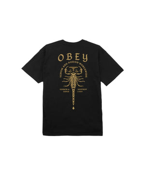 OBEY Scorpion Classic T-Shirt Black Men's Short Sleeve T-Shirts Obey 