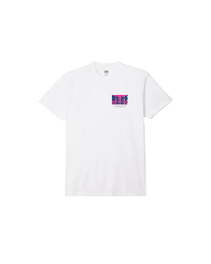 OBEY Brick By Brick T-Shirt White Men's Short Sleeve T-Shirts Obey 