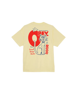 OBEY World's Friendliest T-Shirt Pigment Anise Flower Men's Short Sleeve T-Shirts Obey 