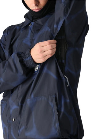 686 Dojo Snowboard Jacket Blue Airbrush 2025 Men's Snow Jackets 686 