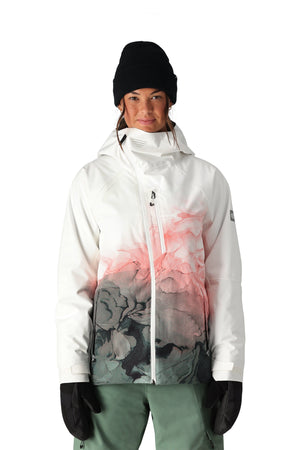 686 Women's Hydra Insulated Snowboard Jacket White Cypress Cloudbreak 2025 Women's Snow Jackets 686 