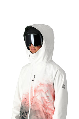 686 Women's Hydra Insulated Snowboard Jacket White Cypress Cloudbreak 2025 Women's Snow Jackets 686 