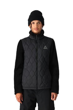 686 Women's Spellbound Smarty 3-In-1 Snowboard Jacket Sassafras Geo Jacquard 2025 Women's Snow Jackets 686 