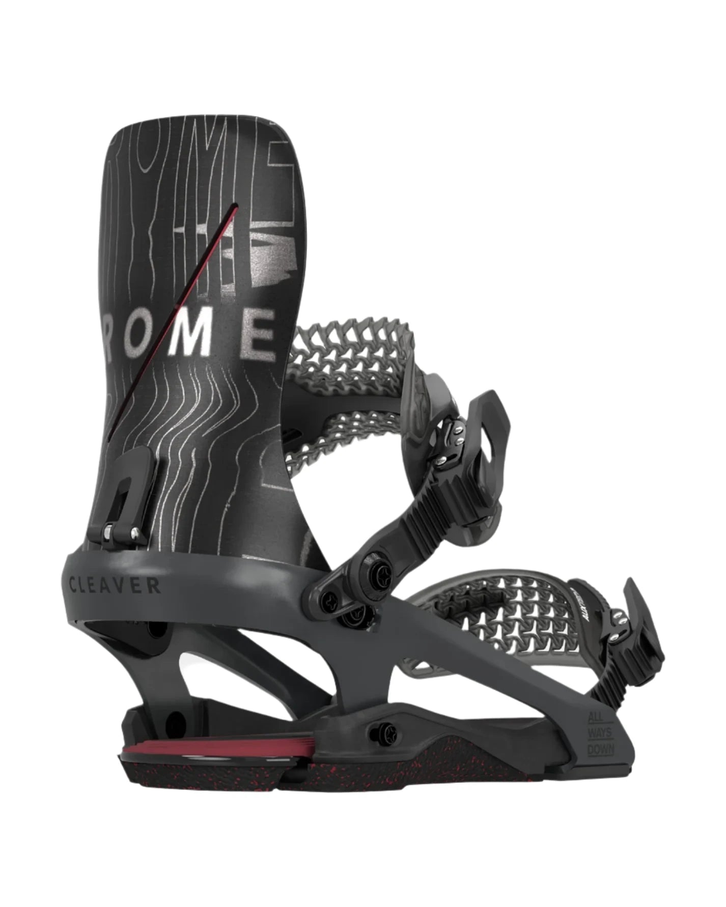 ROME Cleaver Snowboard Bindings Black 2025 Men's Snowboard Bindings Rome 