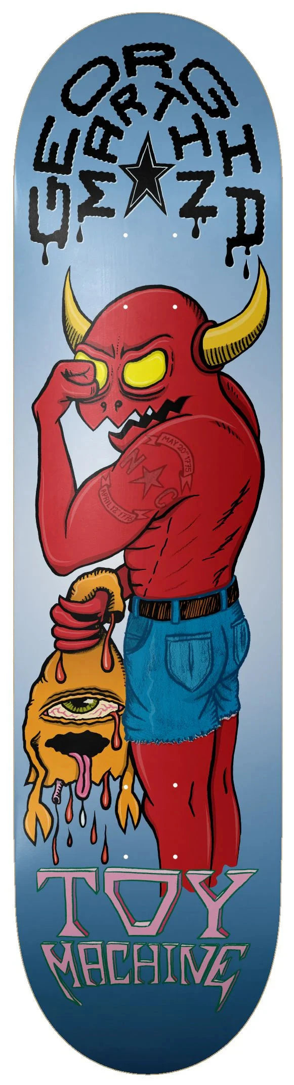 TOY MACHINE Martin Monster 8.25 Skateboard Deck Skateboard Decks Toy Machine 
