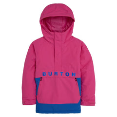 BURTON Kids' Frostner 2L Anorak Snowboard Jacket Fuchsia Fusion