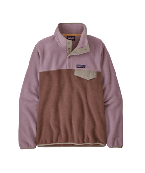 PATAGONIA Women's Synchilla Snap-T Fleece Pullover Crewneck Dulse Mauve Women's Crewnecks Patagonia 