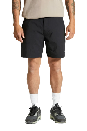 BRIXTON Adventure Ripstop Water Shorts Black Men's Hybrid Shorts Brixton 