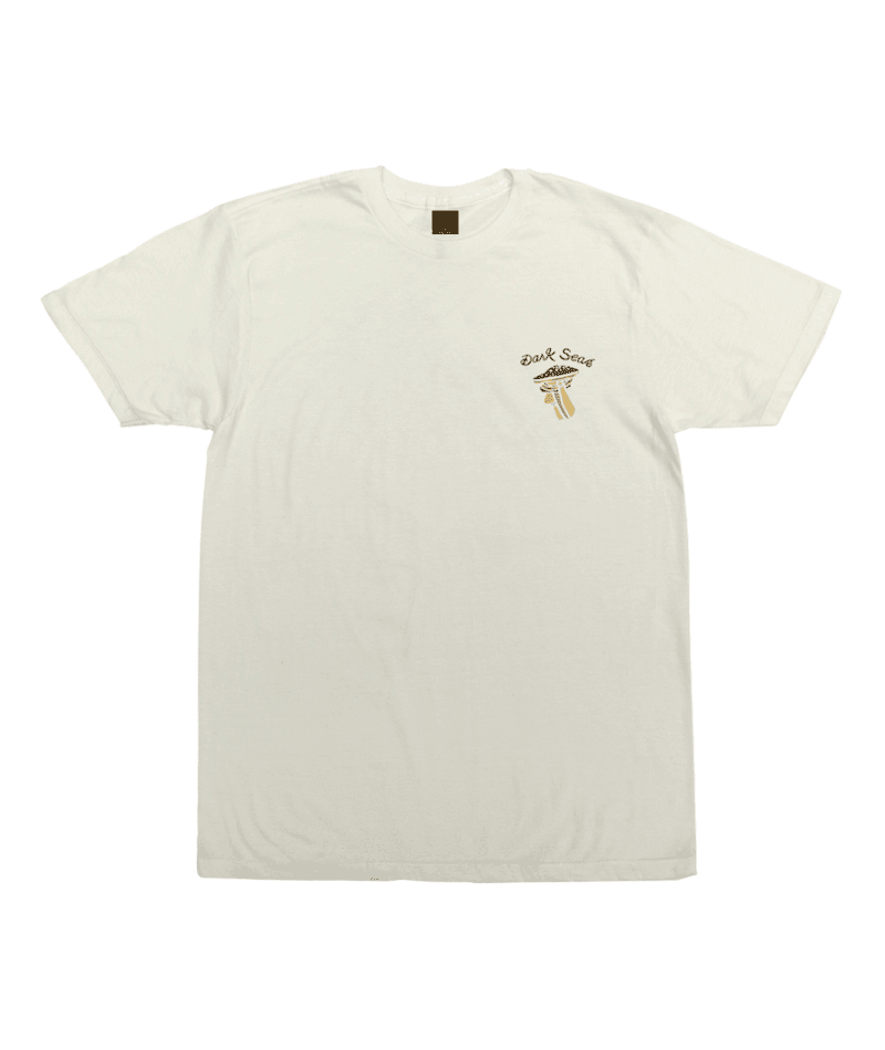 DARK SEAS Horizons Pigment T-Shirt Antique White - Freeride Boardshop