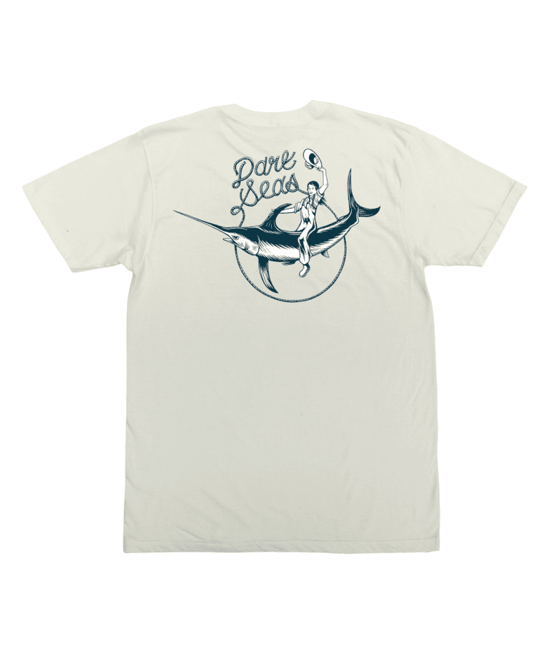 DARK SEAS Salty Rodeo Pigment T-Shirt Antique White - Freeride Boardshop