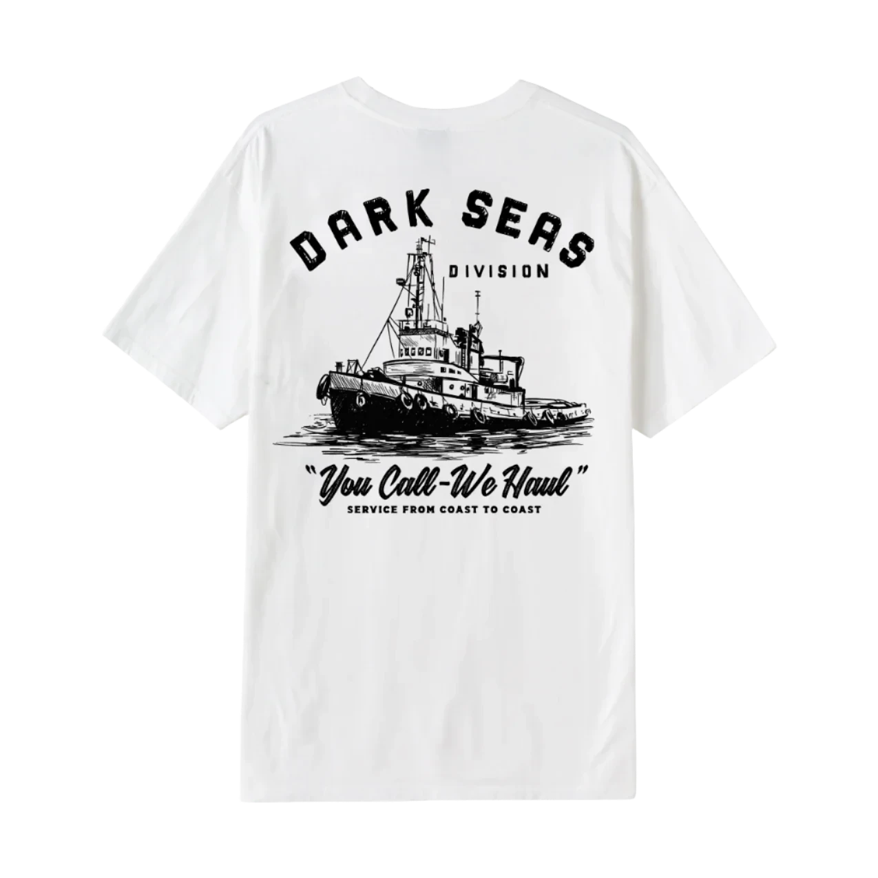 DARK SEAS We Haul Pocket T-Shirt White / Indigo Men's Short Sleeve T-Shirts Dark Seas 