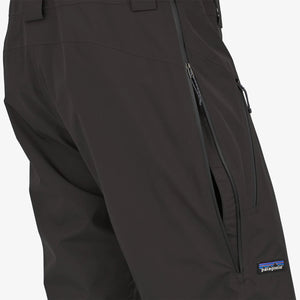 PATAGONIA Powder Town Bib Snowboard Pants Black 2025 Men's Snow Bib Pants Patagonia 