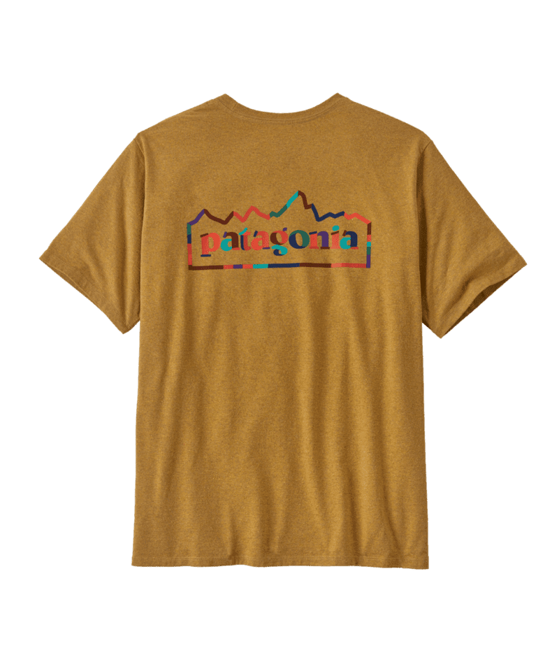 PATAGONIA Unity Fitz Responsibili-Tee T-Shirt Birch Pufferfish Gold Men's Short Sleeve T-Shirts Patagonia 