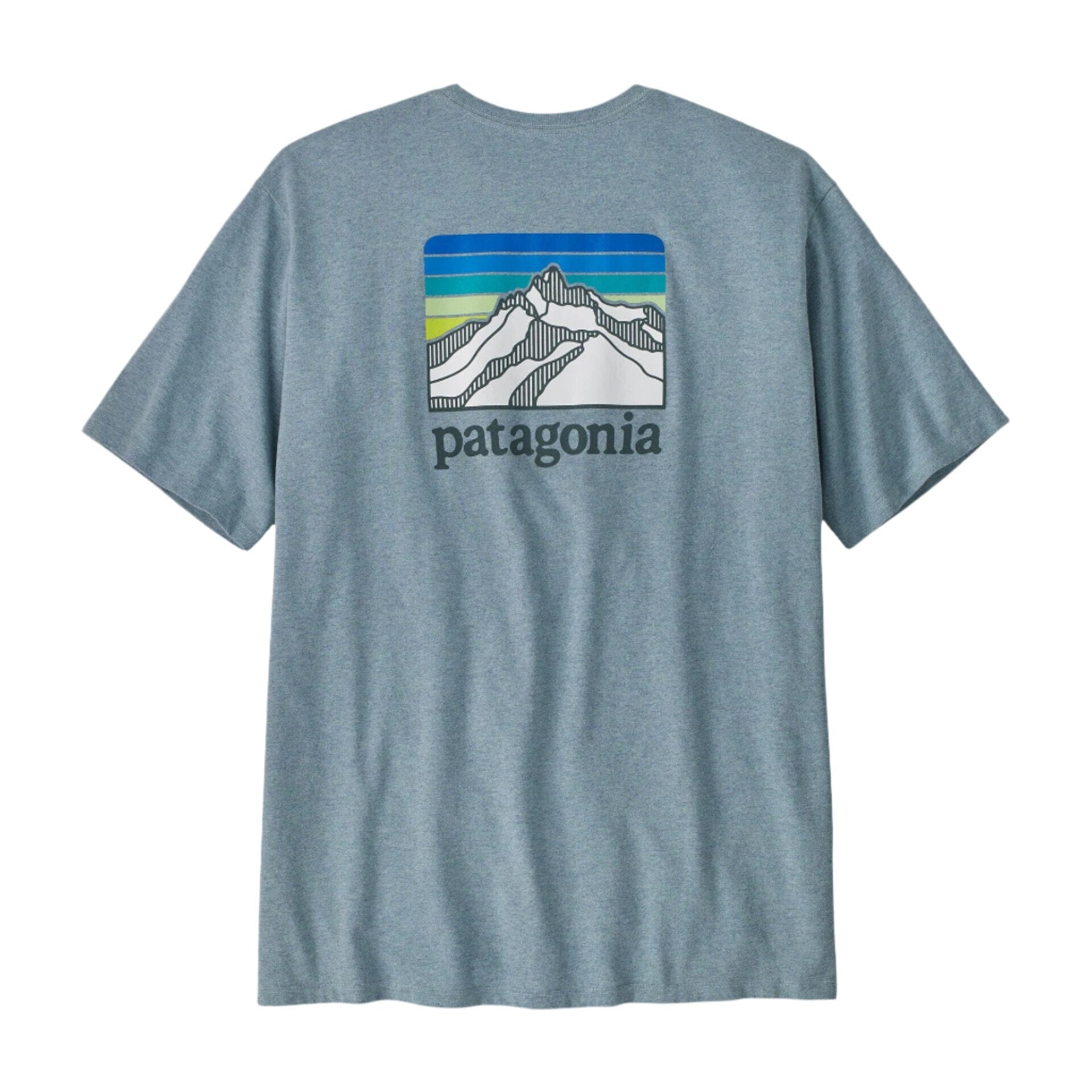 PATAGONIA Line Logo Ridge Pocket Responsibili-Tee Thermal Blue Men's Short Sleeve T-Shirts Patagonia 