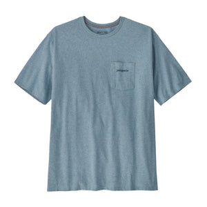 PATAGONIA Line Logo Ridge Pocket Responsibili-Tee Thermal Blue Men's Short Sleeve T-Shirts Patagonia 