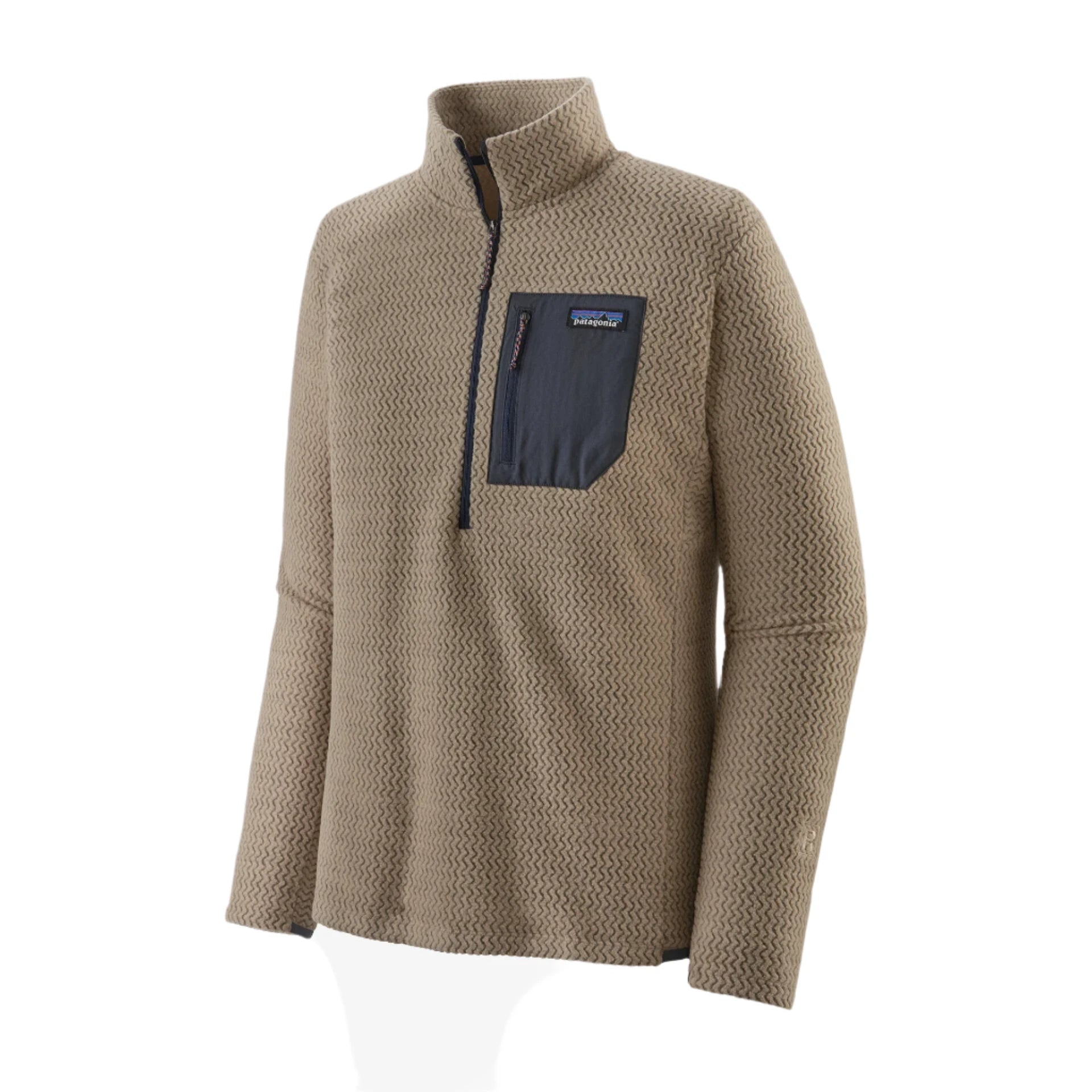 PATAGONIA R1 Air Zip-Neck Oar Tan Men's Crewnecks Patagonia 