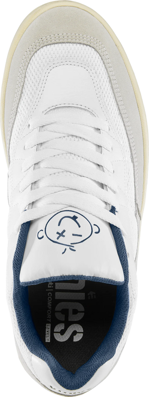 ETNIES Snake Shoes White/Navy Men's Skate Shoes Etnies 