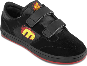 ETNIES Youth Windro X Santa Cruz Shoe Black/Red/Black Youth and Toddler Skate Shoes Etnies 