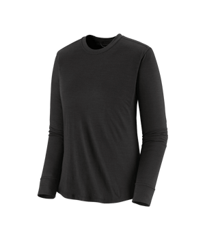 PATAGONIA Women's Capilene Cool Merino Blend Long Sleeve Base Layer Black Women's Base Layers Patagonia 