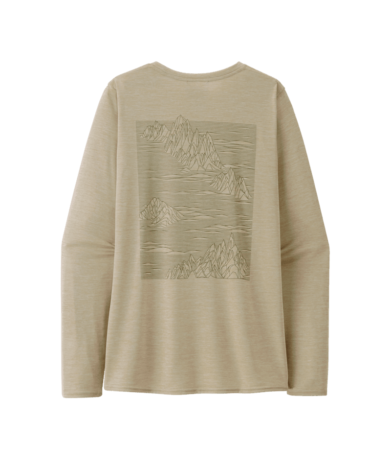 PATAGONIA Women's Capilene Cool Daily Graphic Long Sleeve Base Layer Pumice X-Dye Women's Base Layers Patagonia 