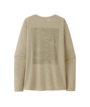 PATAGONIA Women's Capilene Cool Daily Graphic Long Sleeve Base Layer Pumice X-Dye Women's Base Layers Patagonia 