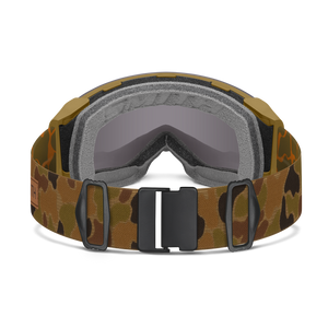 SMITH 4D MAG Coyote Pow Hunter - ChromaPop Sun Black Gold Mirror + ChromaPop Storm Blue Sensor Mirror Snow Goggle Snow Goggles Smith 