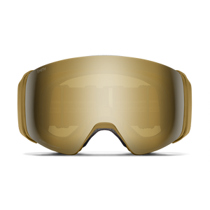 SMITH 4D MAG Coyote Pow Hunter - ChromaPop Sun Black Gold Mirror + ChromaPop Storm Blue Sensor Mirror Snow Goggle Snow Goggles Smith 