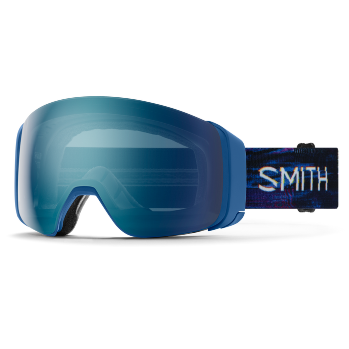 SMITH 4D MAG True Blue - ChromaPop Everyday Blue Mirror + ChromaPop Storm Blue Sensor Mirror Snow Goggle Snow Goggles Smith 