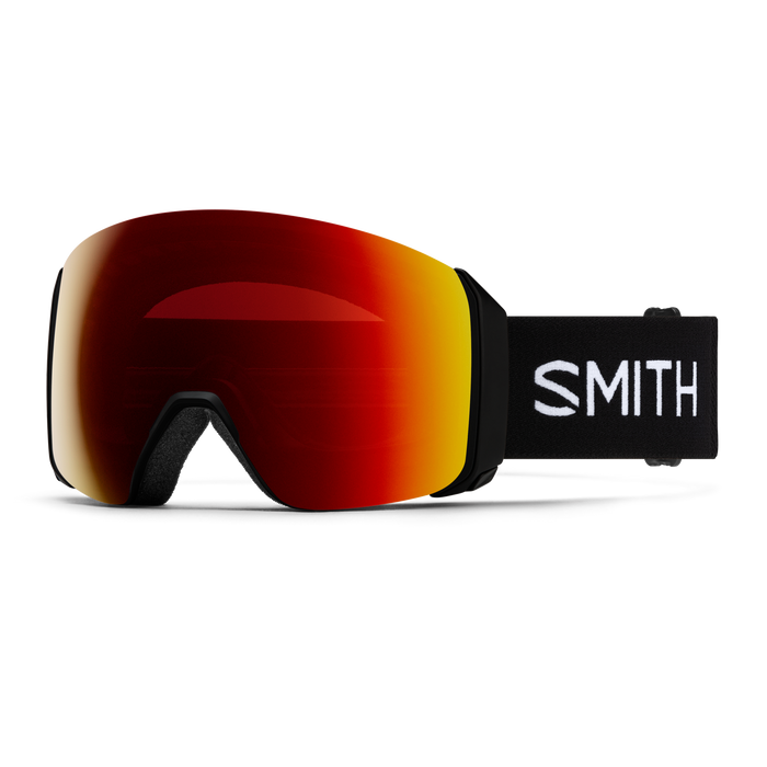 SMITH 4D MAG XL Black - ChromaPop Sun Red Mirror + ChromaPop Storm Yellow Flash Snow Goggle Snow Goggles Smith 