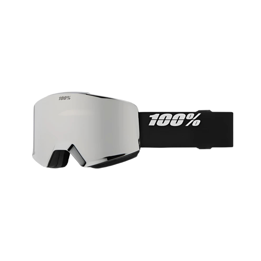 100% Norg Black/Silver - HiPER Silver Mirror + HiPER Turquoise Mirror Snow Goggle Snow Goggles 100% 