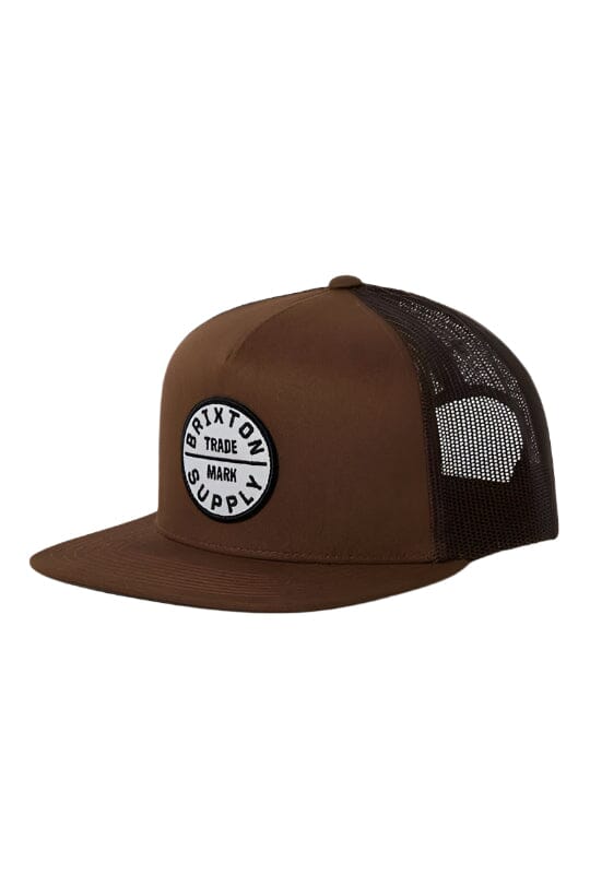 BRIXTON Oath Trucker Hat Pinecone Brown/Pinecone Brown Men's Hats Brixton 