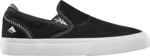 EMERICA Wino G6 Slip On Shoes Black/White/White Men's Skate Shoes Emerica 