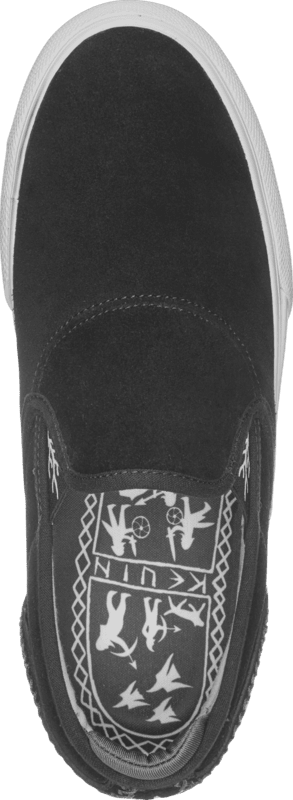 EMERICA Wino G6 Slip On Shoes Black/White/White Men's Skate Shoes Emerica 