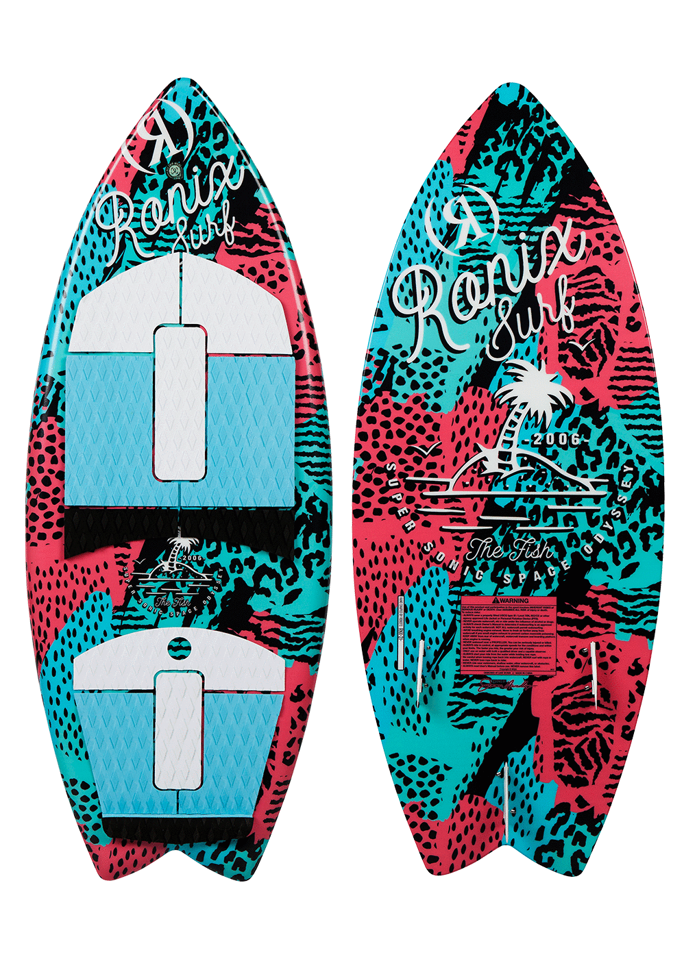 RONIX Girl's Super Sonic Space Odyssey Fish Wakesurf Board 2023 Wakesurfs Ronix 